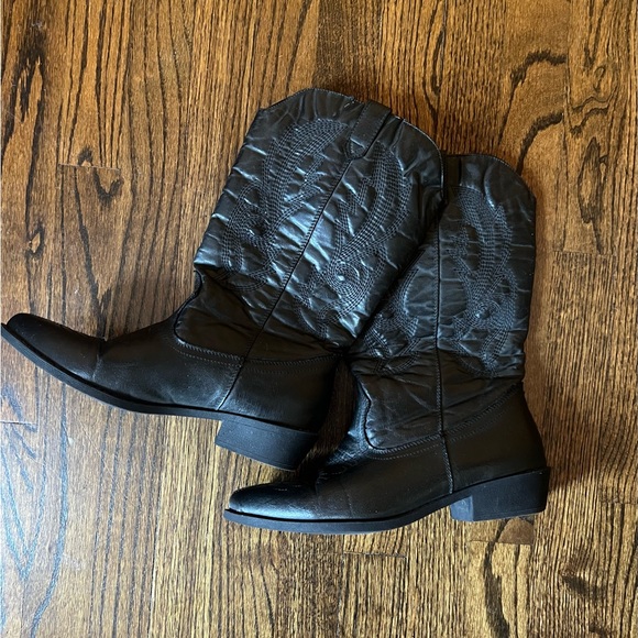 Black cowboy cowgirl boots - Picture 5 of 5